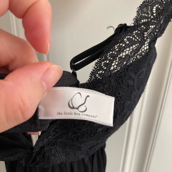 NWOT The Little Bra Company black lace babydoll 28B - Picture 3 of 7